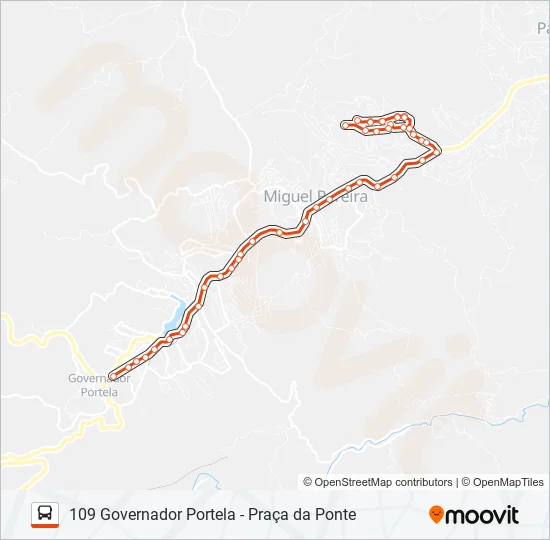 109 Bus Line Map