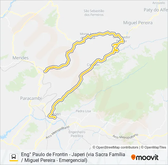 MP72A Bus Line Map