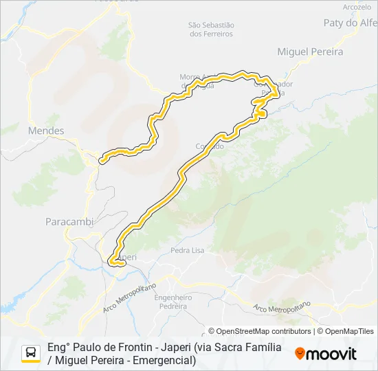 MP72A Bus Line Map