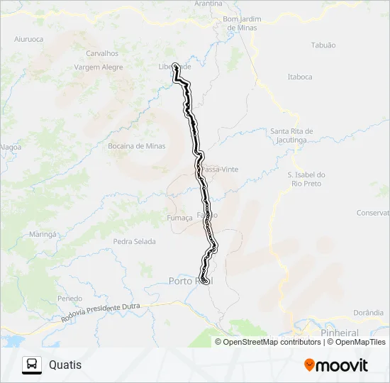LIBERDADE - QUATIS Bus Line Map
