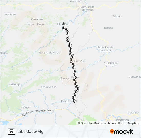 LIBERDADE - QUATIS Bus Line Map