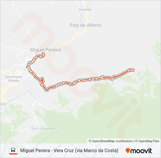 110 Bus Line Map