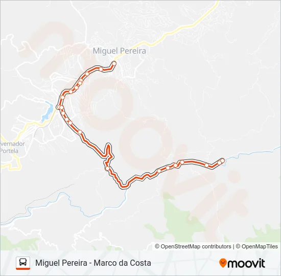110 Bus Line Map