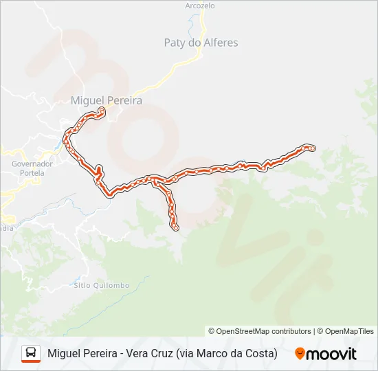 110 Bus Line Map