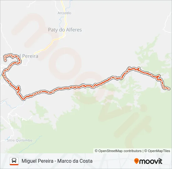 110 Bus Line Map