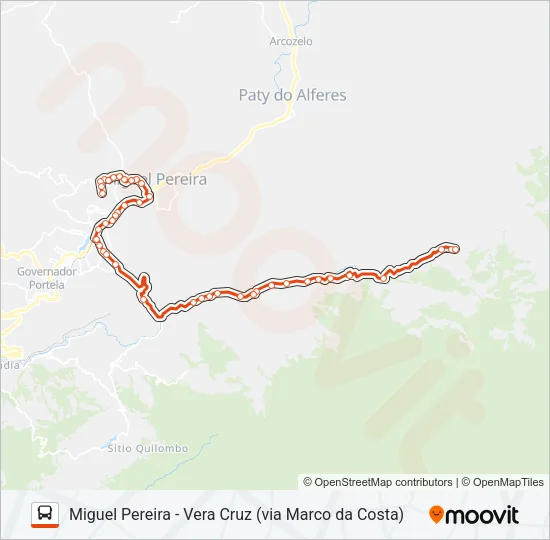 110 Bus Line Map