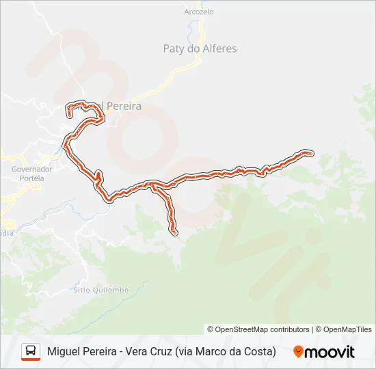 110 Bus Line Map