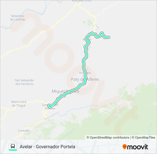 P412 Bus Line Map