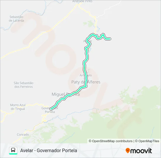P412 Bus Line Map