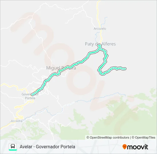 P412 Bus Line Map
