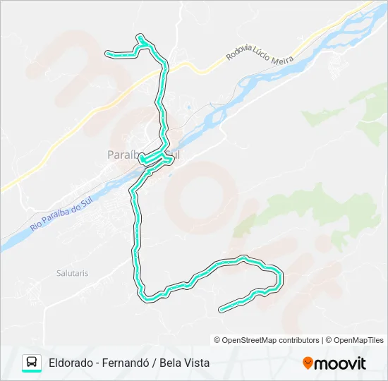 105 Bus Line Map