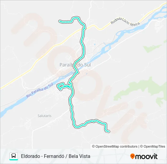 105 Bus Line Map