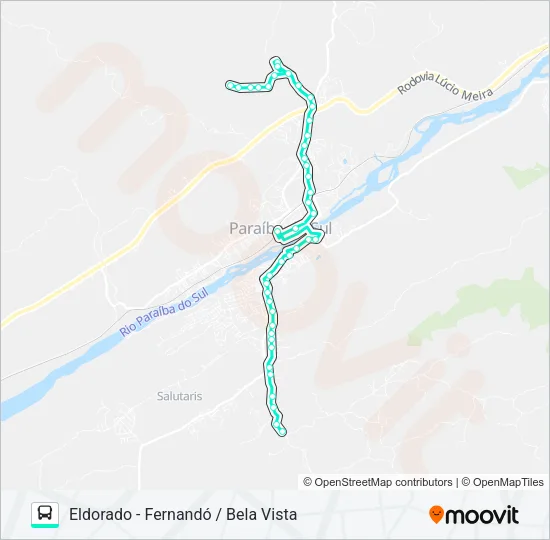 105 Bus Line Map