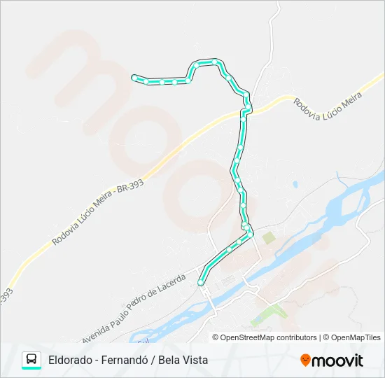 105 Bus Line Map