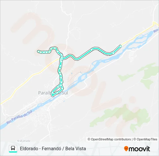 105 Bus Line Map