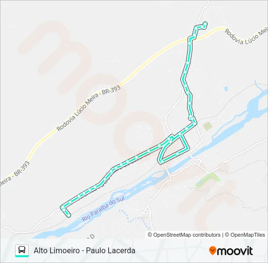 104A Bus Line Map