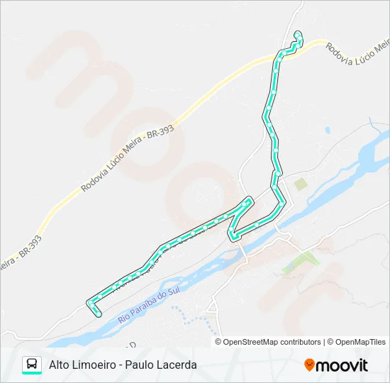 104A Bus Line Map