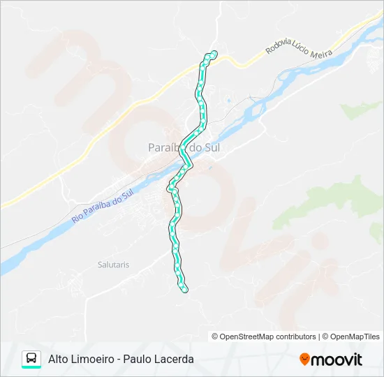 104A Bus Line Map