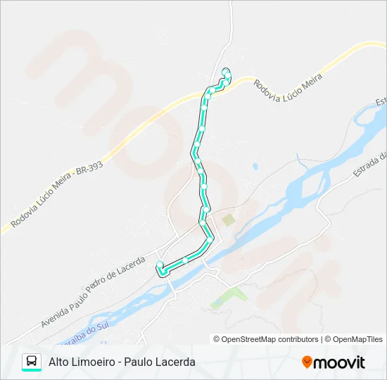 104A Bus Line Map