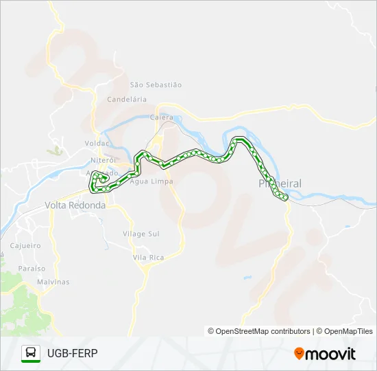 UGB-FERP Bus Line Map