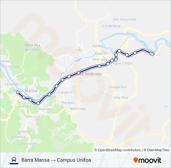 CAMPUS UNIFOA Bus Line Map