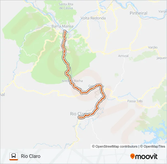 SP 551 Bus Line Map