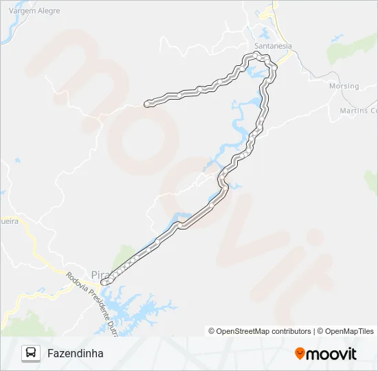 FAZENDINHA Bus Line Map