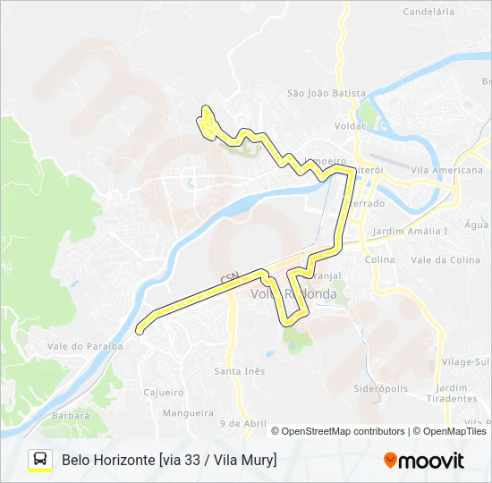 415 Bus Line Map