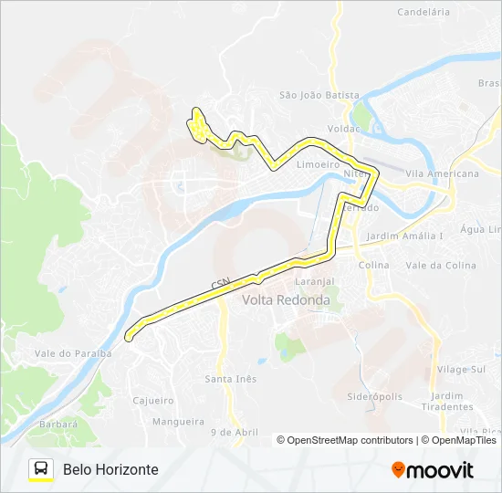 415 Bus Line Map