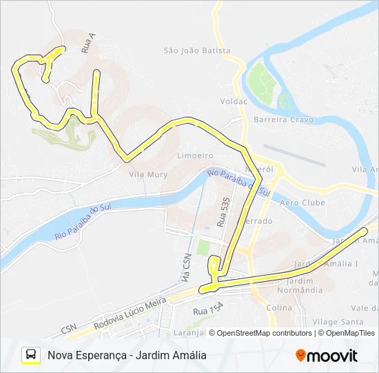 450 Bus Line Map