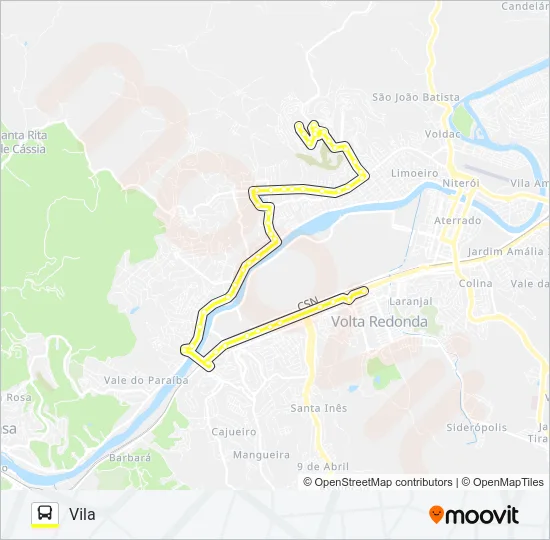 450A Bus Line Map