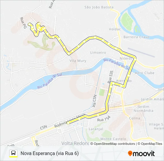 450A Bus Line Map
