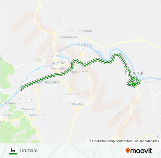 732 Bus Line Map