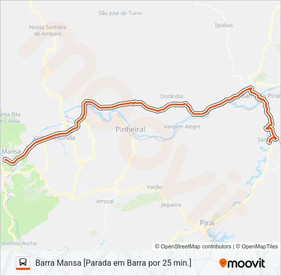 P424 Bus Line Map