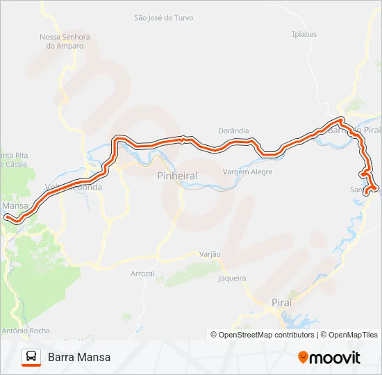 P424 Bus Line Map