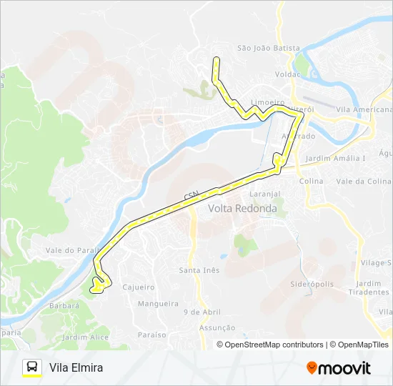 400 Bus Line Map