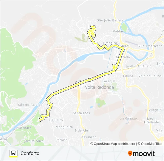 405 Bus Line Map