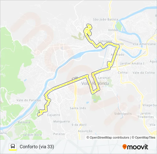 405 Bus Line Map