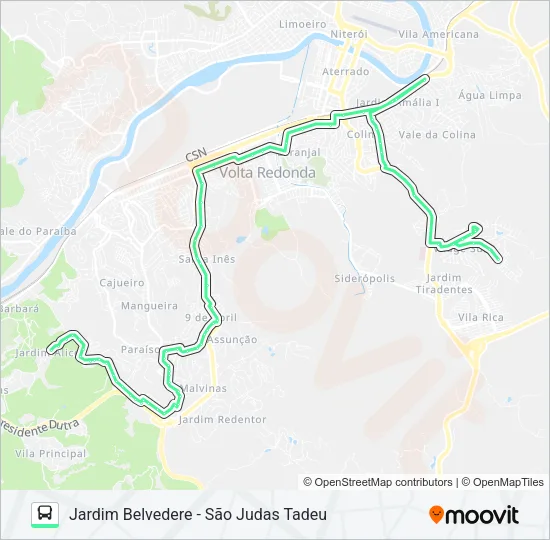 P714 Bus Line Map