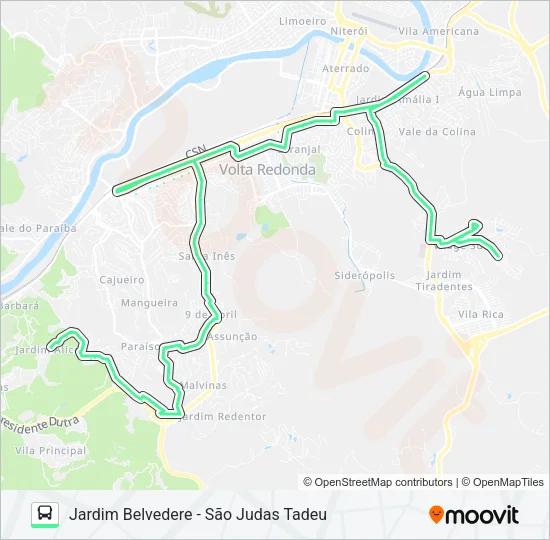 P714 Bus Line Map