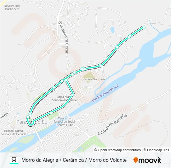 203 Bus Line Map