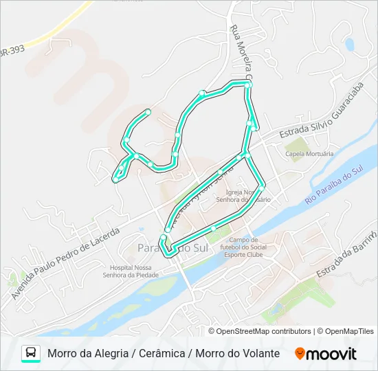 203 Bus Line Map