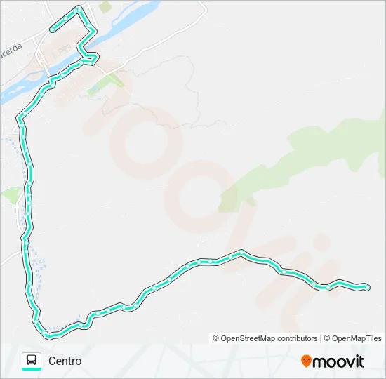 210 Bus Line Map