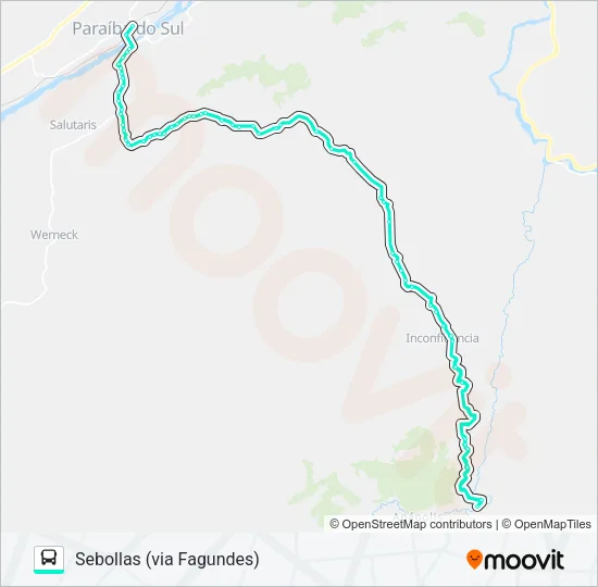215 Bus Line Map