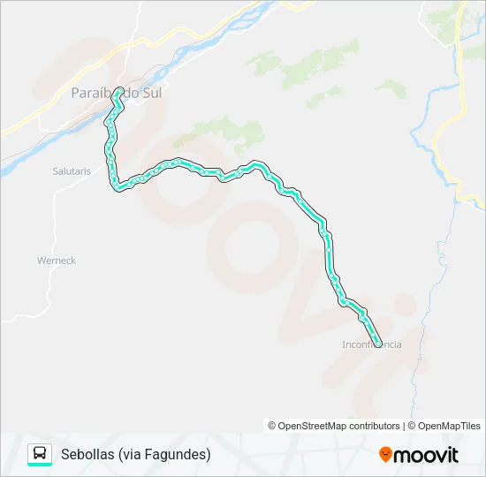 215 Bus Line Map
