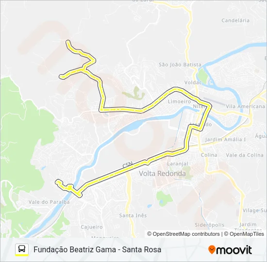 515 Bus Line Map