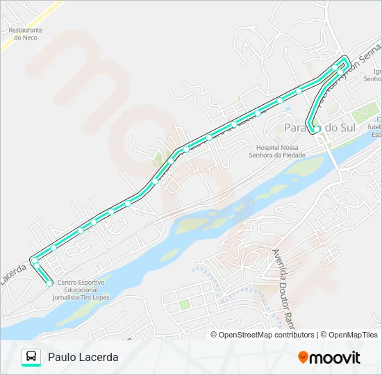 201 Bus Line Map