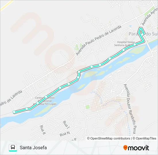 202 Bus Line Map