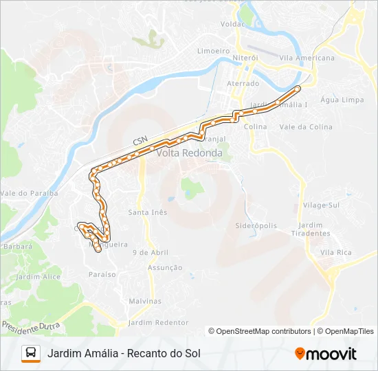 P715A Bus Line Map