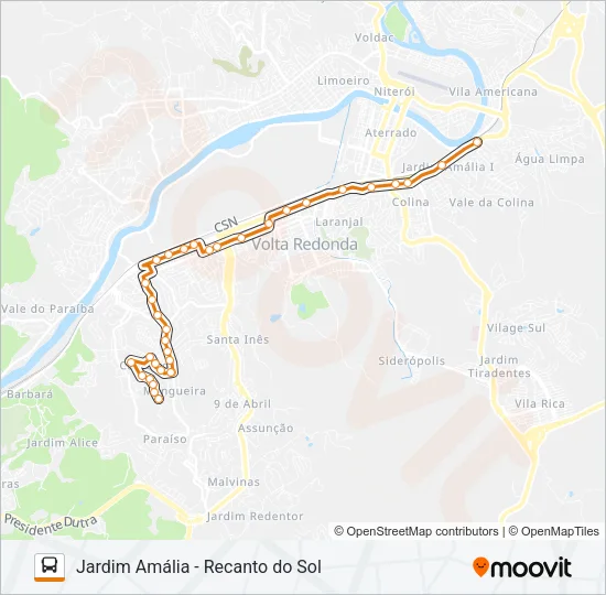 P715A Bus Line Map